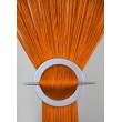Firana MAKARON jednokolorowy pomarańczowy gładki 300x250cm